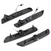 DURAFORCE Side Marker Lights Smoked Lens for Ford Mustang 2010-2014 Front Rear LED 4 Piece