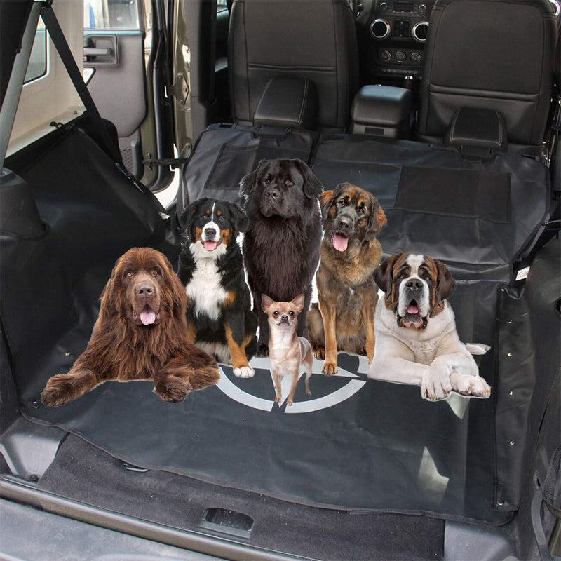 Rear Seat Cover Storage Cargo Liners Pets Floor Mat for Jeep Wrangler 2007-2020