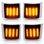 DURAFORCE Smoke Sequential LED Corner Marker Lights for Chevy C/K 1500 2500 1994-1999 4PC
