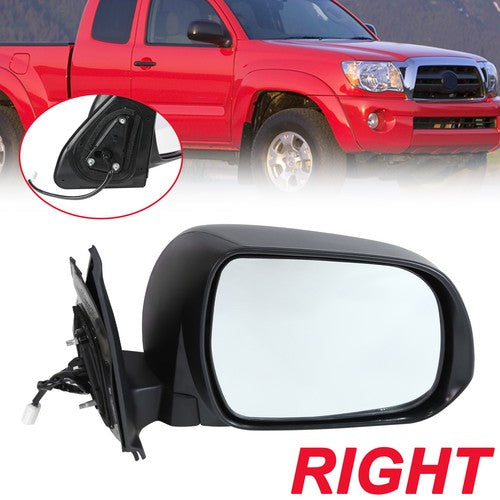 DURAFORCE Right Power Mirror Passenger Manual Folding for 2005-2011 for Toyota Tacoma