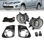 DURAFORCE For 2011 2012 2013 Toyota Corolla Bumper Chrome Driving Fog Lights Lamps Pair