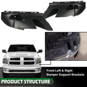 DURAFORCE Front Bumper Bracket Support Retainer for 2013-2019 Ram 1500 Classic Pair LH RH