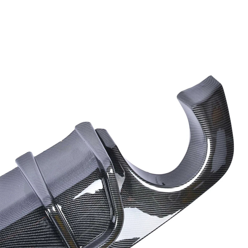 DURAFORCE Rear Bumper Black Diffuser Lip W/LED Brake DRL Light For 2018-2023 Infiniti Q50