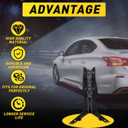 DURAFORCE For 2013-2019 Nissan Sentra Sedan Rear Bumper Cover Bracket Set Left & Right