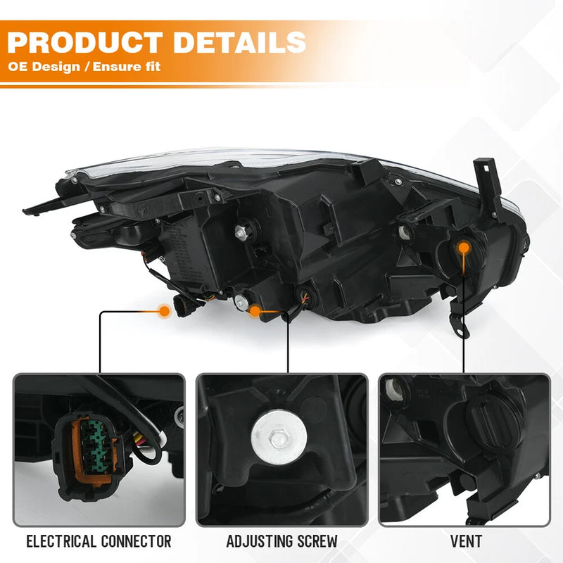 For 2015-2018 Nissan Murano Full LED Headlight Headlamp Right Passenger Side