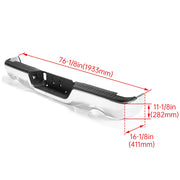 DURAFORCE Chrome Rear Step Bumper for 2009-2018 for Dodge Ram 1500 w/ Dual Exhaust