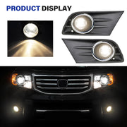 DURAFORCE Right+Left Fog Light W/Cover & Chrome Trim For Honda Pilot 2012 2013 2014 2015