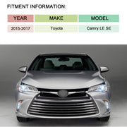 DURAFORCE Left Headlights For 2015 2016 2017 Toyota Camry Driver Side Headlamps Halogen
