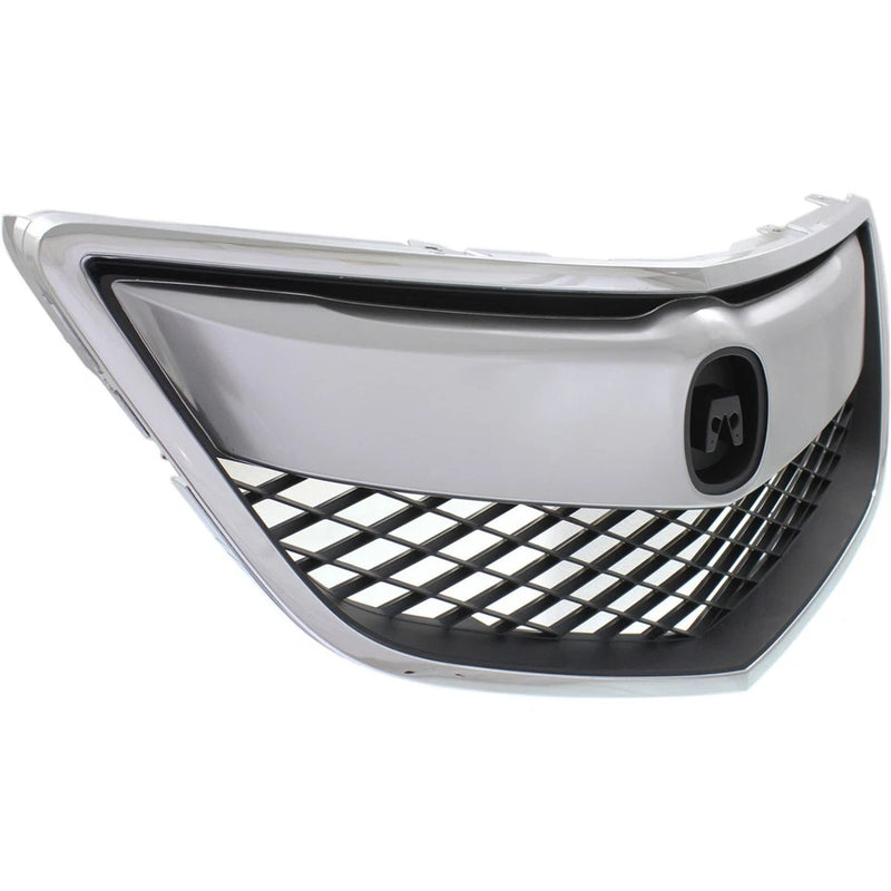 DURAFORCE Front Bumper Chrome Grille Mesh Grill for 2013-2015 for Acura RDX Replacement