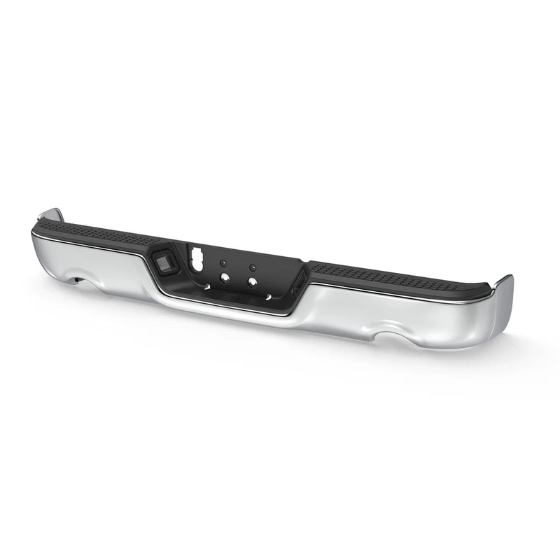 For 2009-2018 Dodge Ram 1500 Chrome Rear Step Bumper W/O Sensor W/ Dual Exhaust
