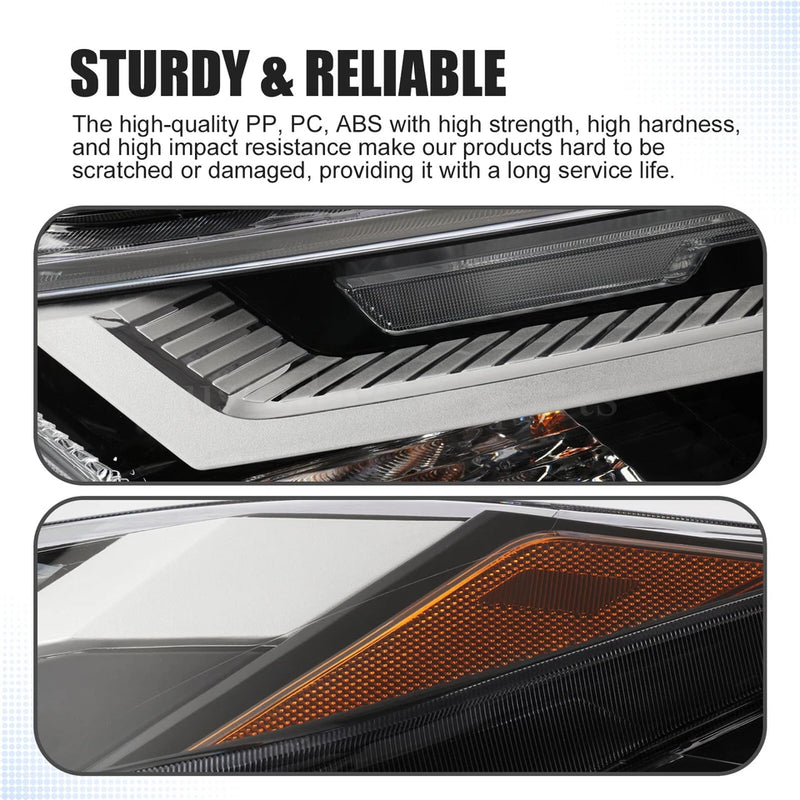DURAFORCE 811100R350 811500R350 LED Headlights Pair for 2022-2024 Toyota RAV4 Left Right