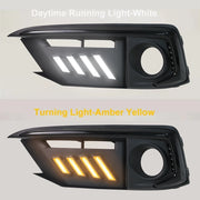 DURAFORCE Pair LED DRL Daytime Turn Signal Fog Light Lamp Covers Fit 2019-2021 Honda Civic