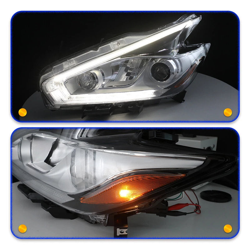 DURAFORCE Full LED Headlight For 2015 2016 2017 2018 Nissan Murano W/DRL Left Driver Side