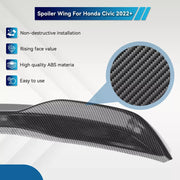 DURAFORCE For 2022-2024 Honda Civic CF Painted Rear Trunk & Roof Spoiler Wing & Front Lip