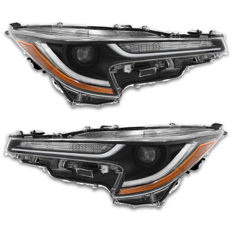 DURAFORCE LED Headlight Pair with Turn Signal Light for 2020-2022 Toyota Corolla L LE