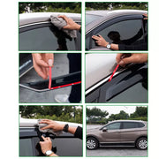 DURAFORCE For 2013 2014-2017 Honda Accord Seden Window Visor Sun Rain Guard Vent 4 Pcs