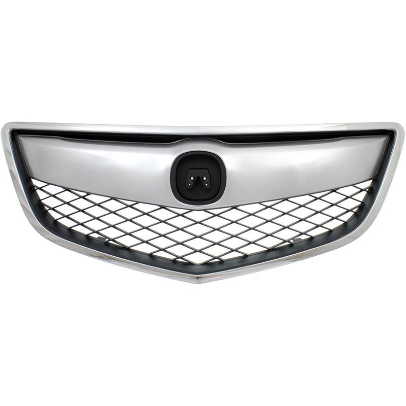 DURAFORCE Front Bumper Chrome Grille Mesh Grill for 2013-2015 for Acura RDX Replacement