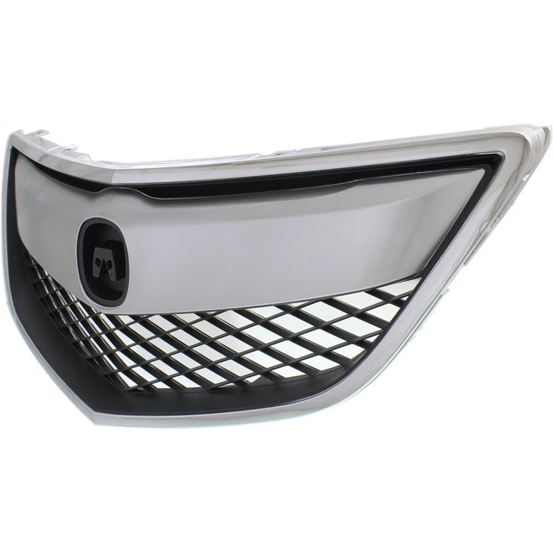 DURAFORCE Front Bumper Chrome Grille Mesh Grill for 2013-2015 for Acura RDX Replacement